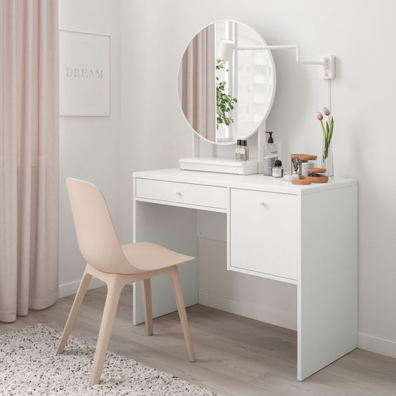 STEVE - White Contemporary Style Vanity Table