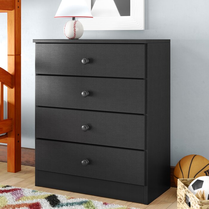 YUOM - Black Four Drawer Side dresser