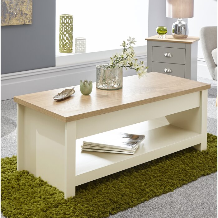 ZACHERY - Modern Style Coffee Table with Display Shelf