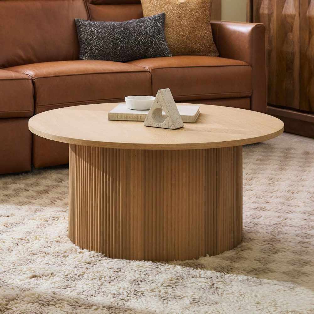 ARBOR - Round Reed Base Coffee Table
