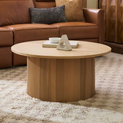 ARBOR - Round Reed Base Coffee Table