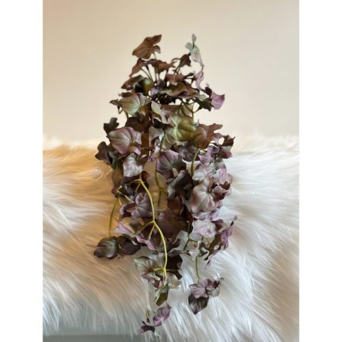 GLOAM - Decorative Plum Leaves Vine with Brown Pot