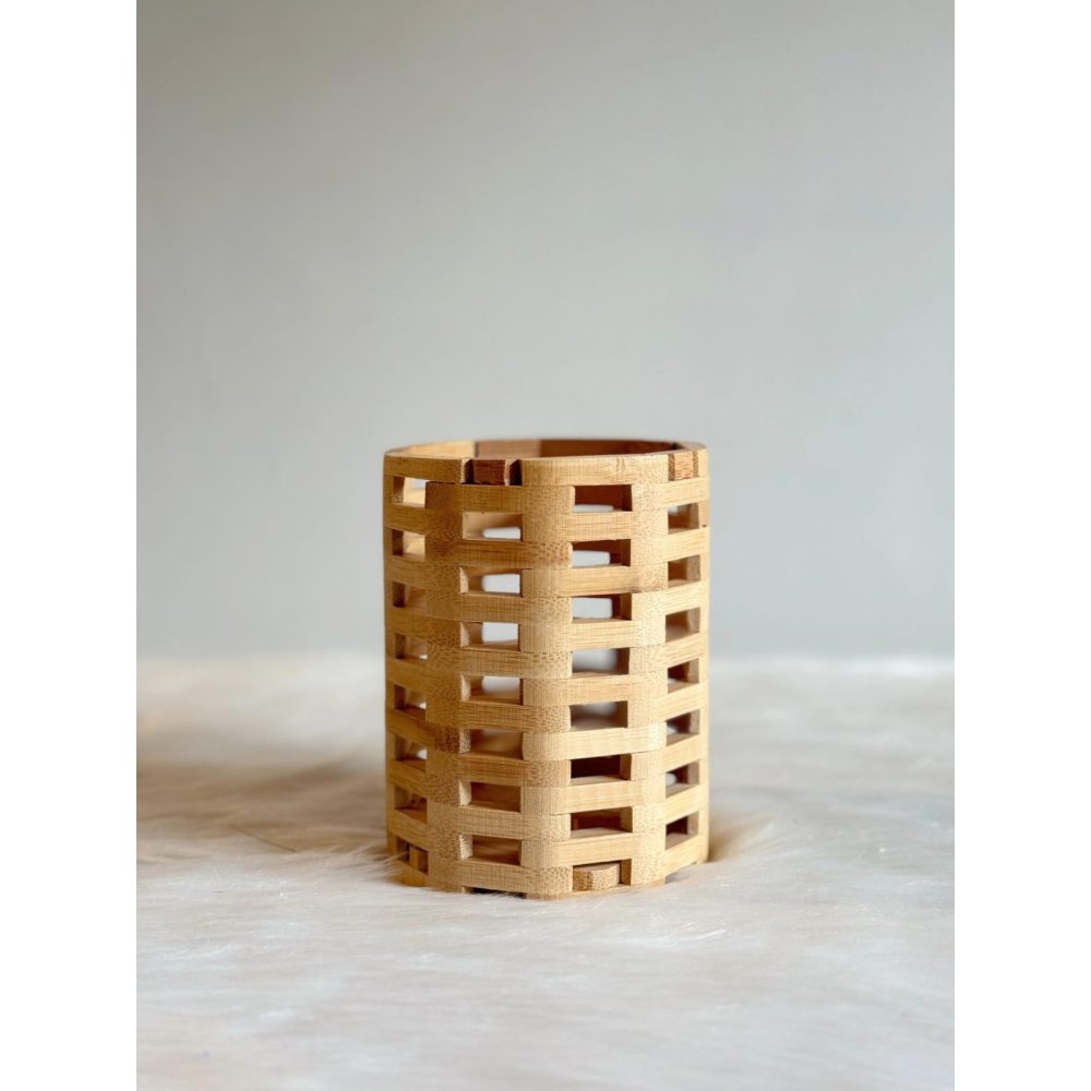 CAREEN - Round Wooden Pen Marker Holder