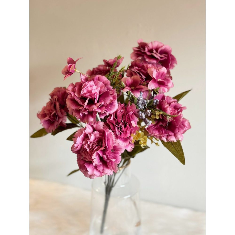 PINK CARNATION – Decorative Artificial Flower Stem