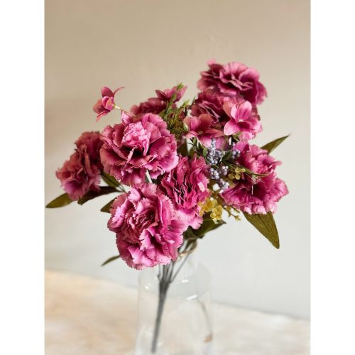PINK CARNATION – Decorative Artificial Flower Stem
