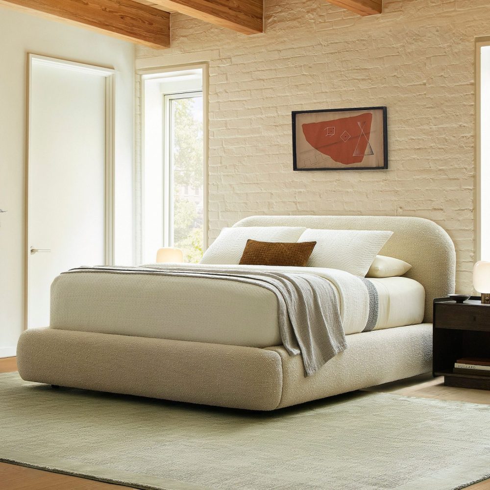 AERIE - Off White King Size Bed