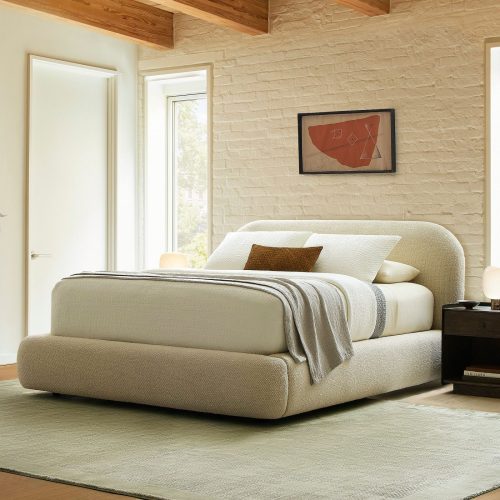 AERIE - Off White King Size Bed