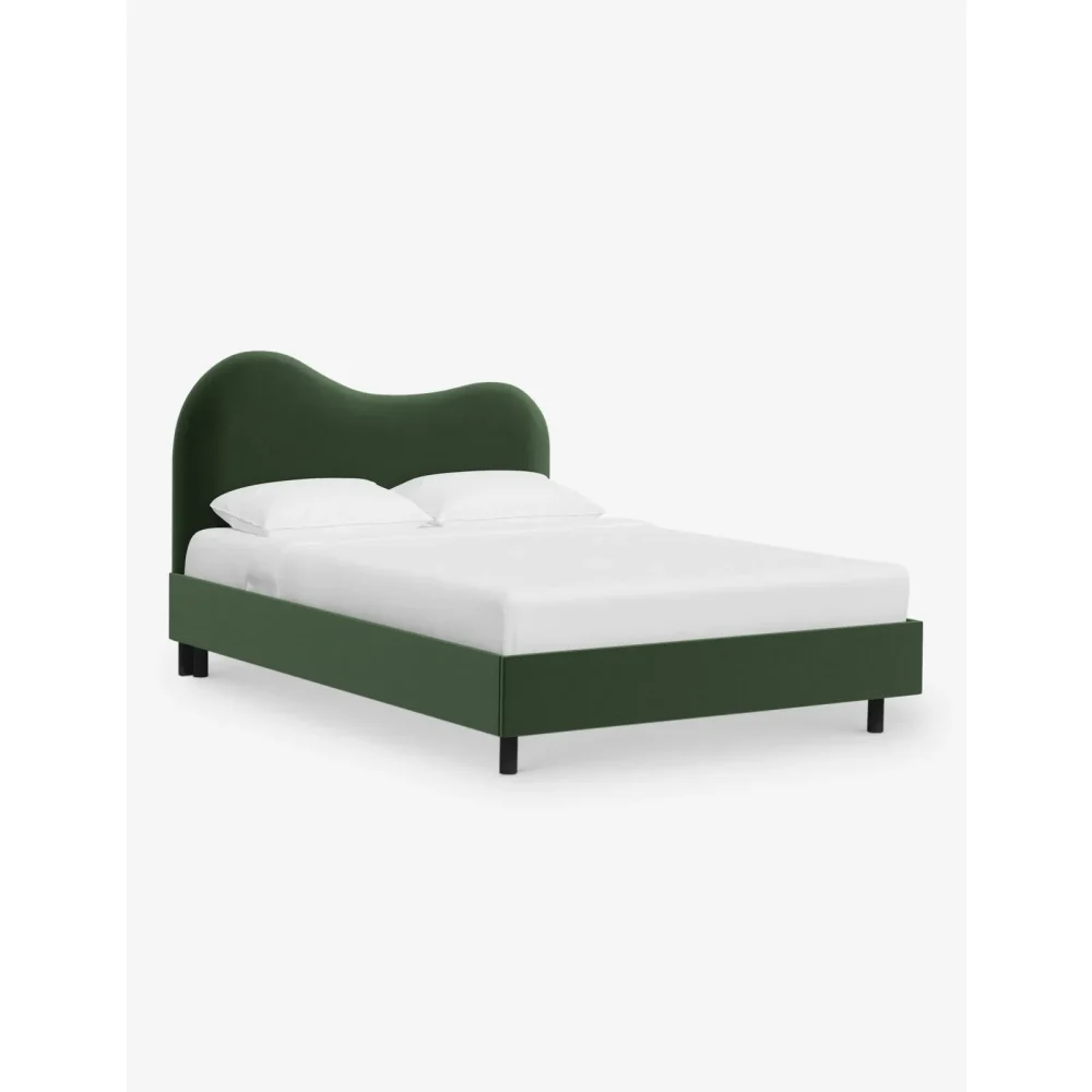 NIRA - Bottle Green King Size Bed
