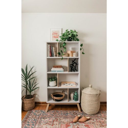 ATLAS - White and Oak Brown Bookshelf