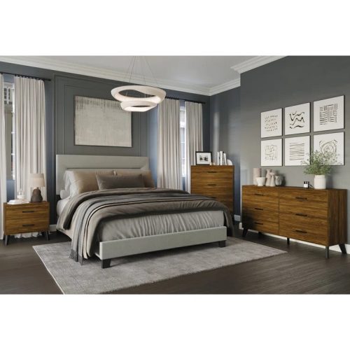 VELORA - Contemporary Style Five Piece Bedroom Set