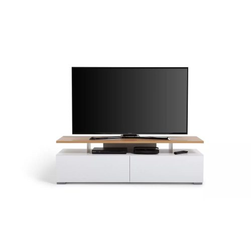 FIEST - Oak Brown & White Floating Top TV console