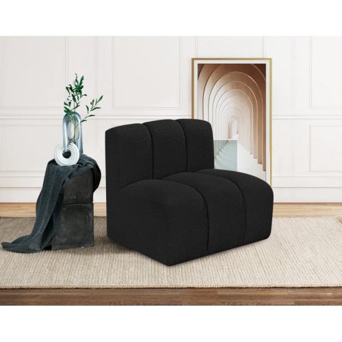 STELLER - Black Arm less Sofa Chair