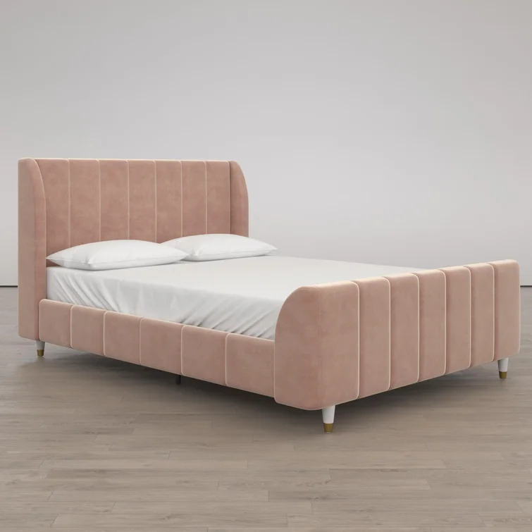 LUME - Dusky Pink Modern Queen Size Teen Bed
