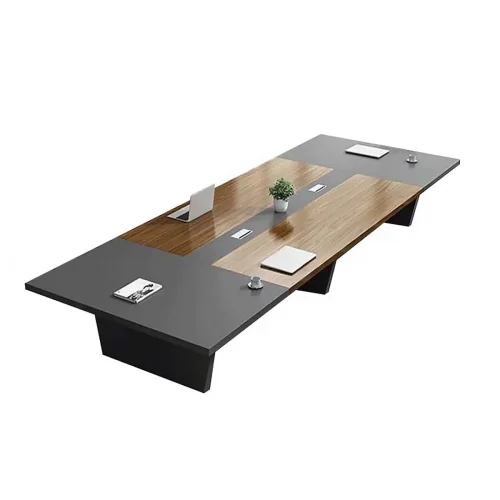 QUORUM - Black & Brown Contemporary Design Ten Persons Conference Table