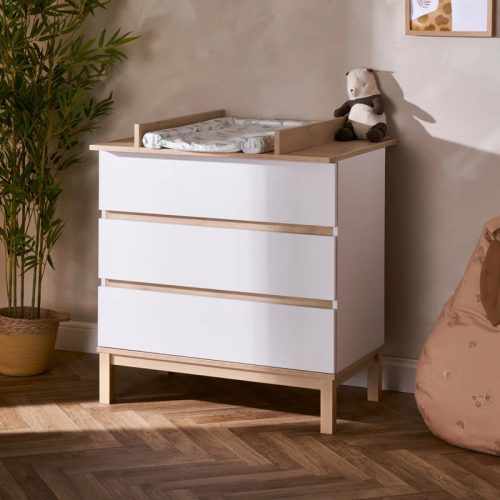 CHERUB - White & Oak Brown Scandinavian Style Changing Table