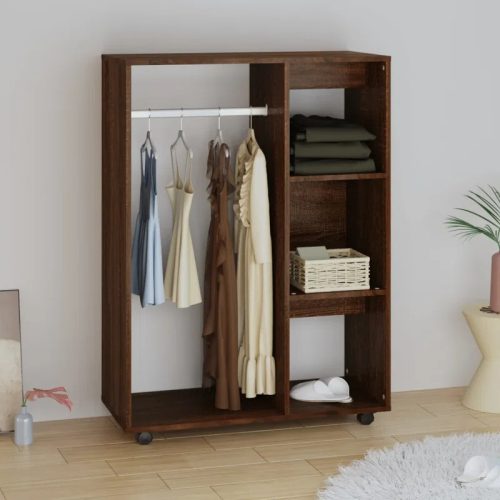 ARDMORE - Dark Brown Cabinet Style Cloth Hanging Rack