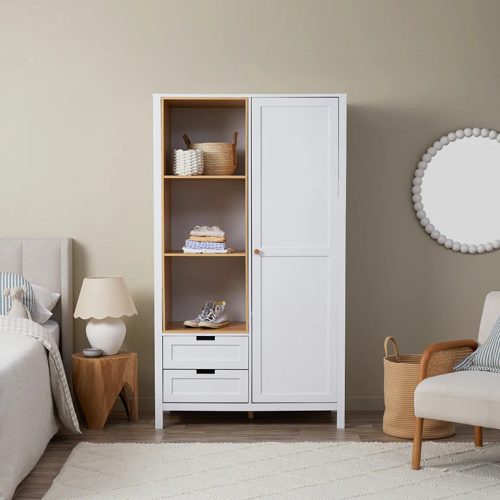 ELLINGTON - Contemporary Style Kids Single Door Wardrobe