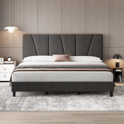 VENTO - Ultra Modern Black & Grey King Size Bed
