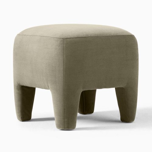 LUNAIR - Oliver Green Modern Style Square Ottoman Stool