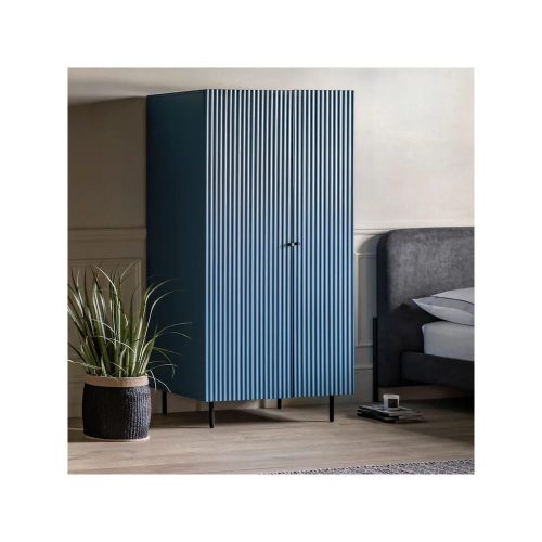 SEABOURNE - Blue Scalloped Door Kids Cupboard