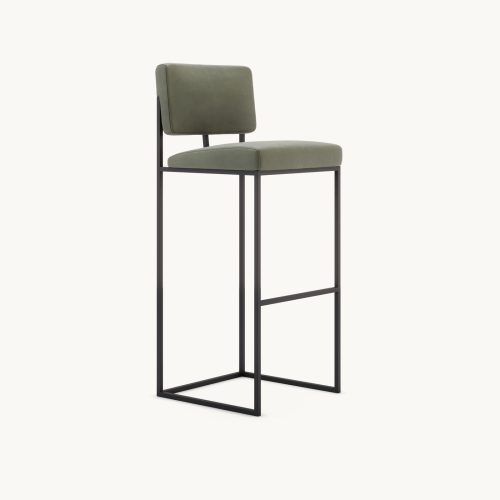 OPELLA - Minimalist Design Metallic Frame Bar Chair