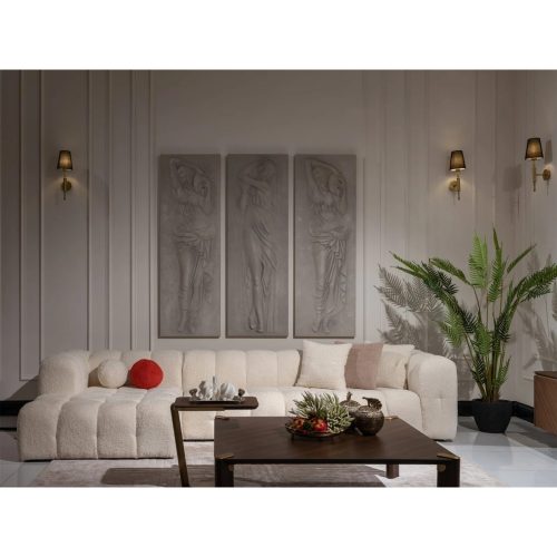 SNOWDRIFT - Contemporary Design L-Shape Bubble Couch