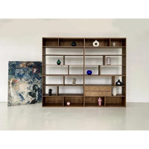NOX - Industrial Style Rustic Brown Office Bookshelf