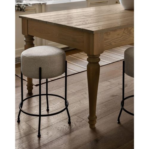 CANTOR - Modern Industrial Style Round Bar Stool