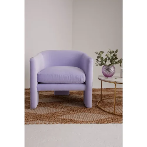 LAVELLE - Lilac Three-leg Accent Chair