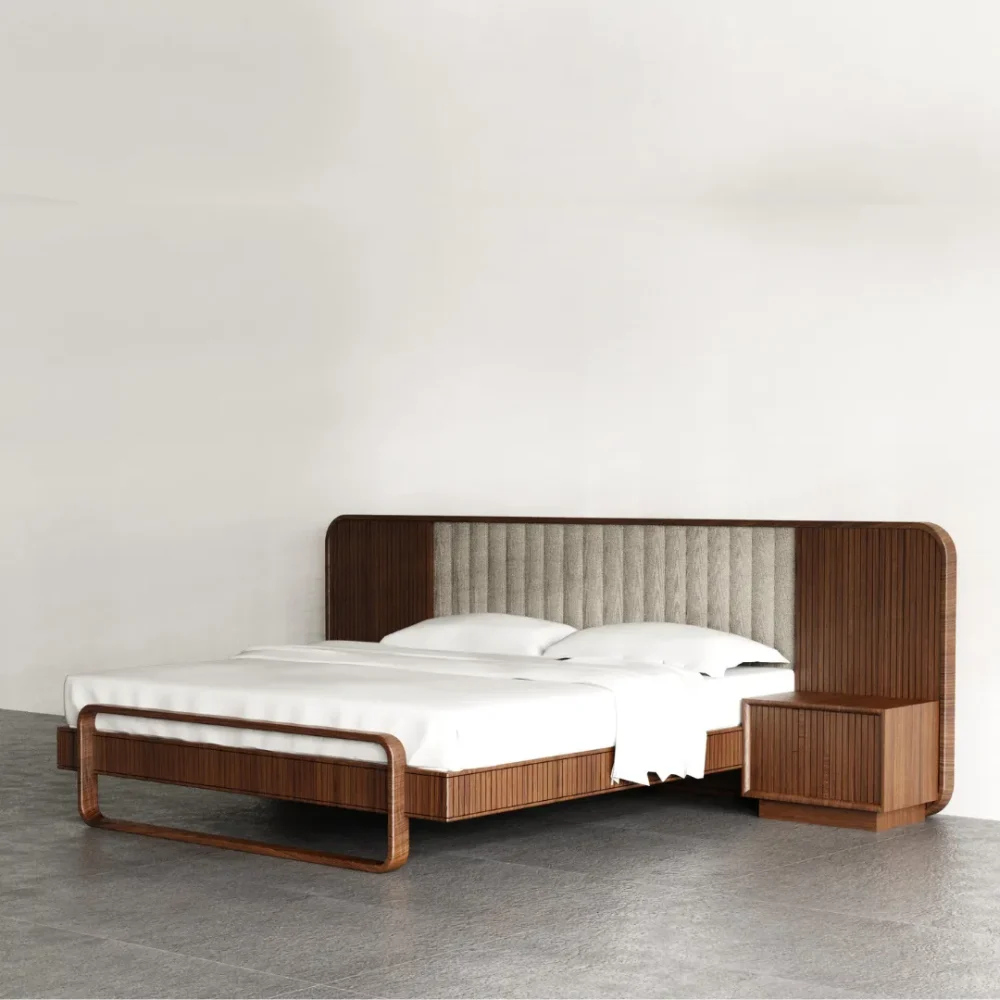 RIDGE - Dark Walnut Brown Contemporary Bedroom Set