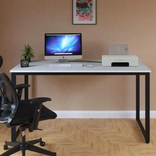 ORBIX - Minimalist Writing Desk with metallic Frame