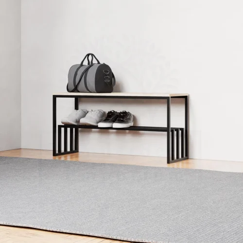 VELTRY - Multi Purpose Metallic Shoes Rack with Bench