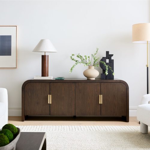 OVIA - Urban Style Round Edged Sideboard