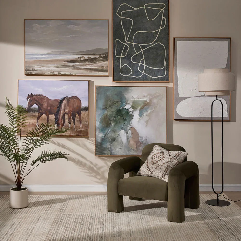 RODIN - Olive Green Modern Tubular Sofa Arm Chair