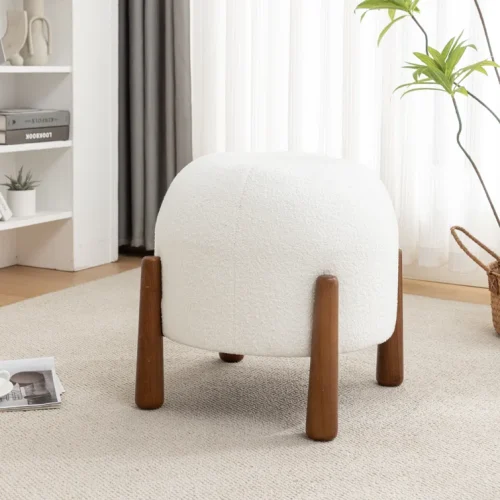 MORO - Round Thick Legs Ottoman Stool