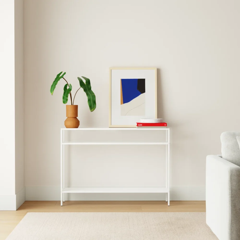 AUREN - Minimalist Industrial Design Metallic Console Table