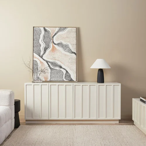 LOEN - Cream White Contemporary Style Sideboard