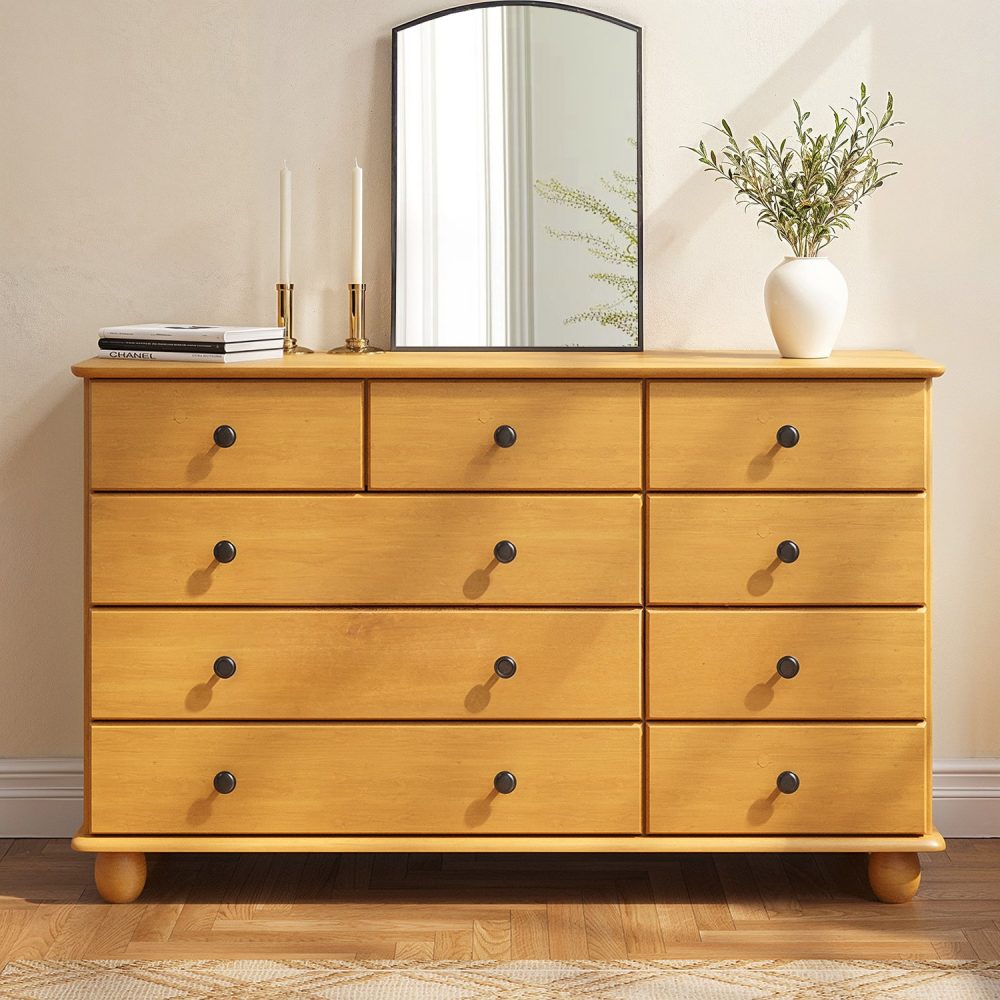 POMI - Traditional Style Chest of Nine Drawers