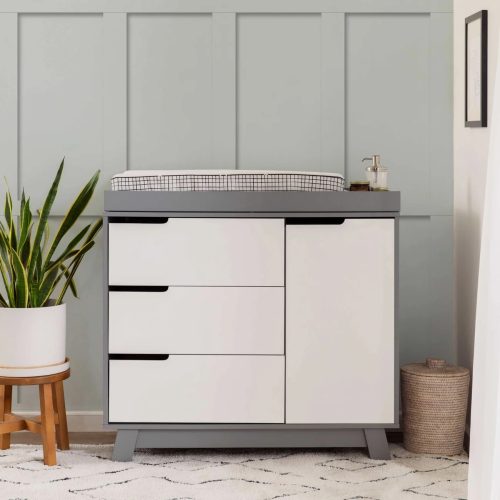 PEEK – Grey & White Baby Changing Table