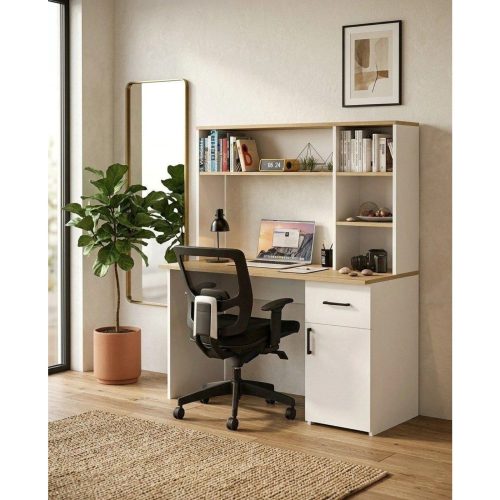 OPOC – Writing Desk with Bookshelf & Storage Cabinet