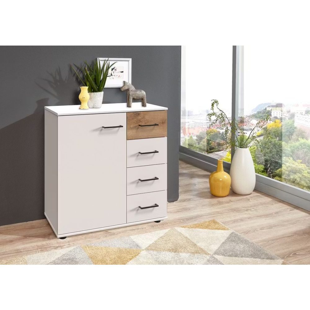 VAREL – Modern Storage Cabinet with Drawer Stack