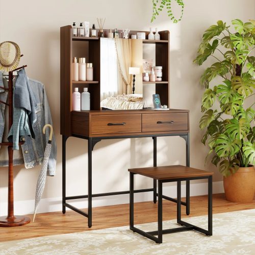 RYCA – Modern Sleek Dressing Table with Mirror