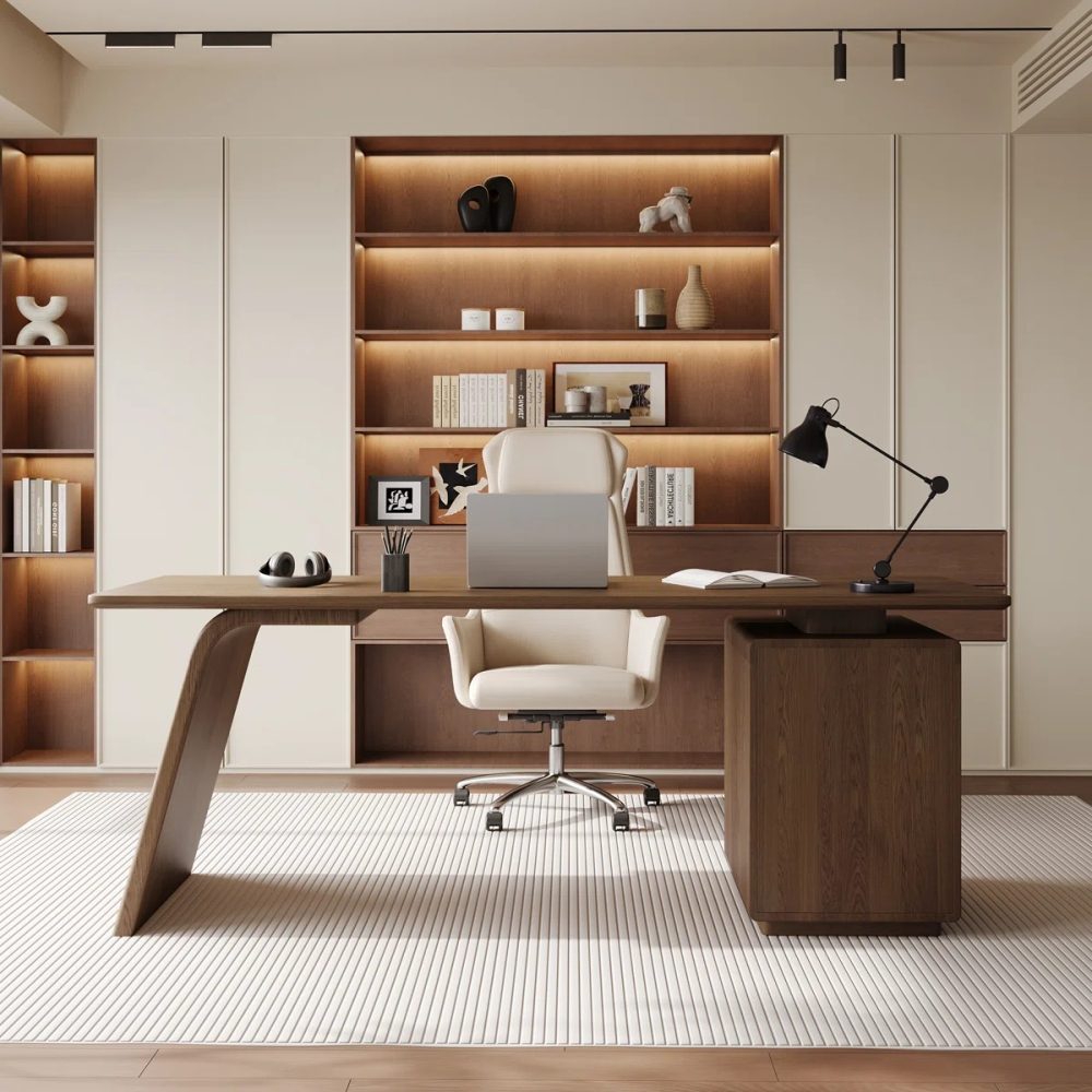 VAROLT – Modern Executive Table with Storage