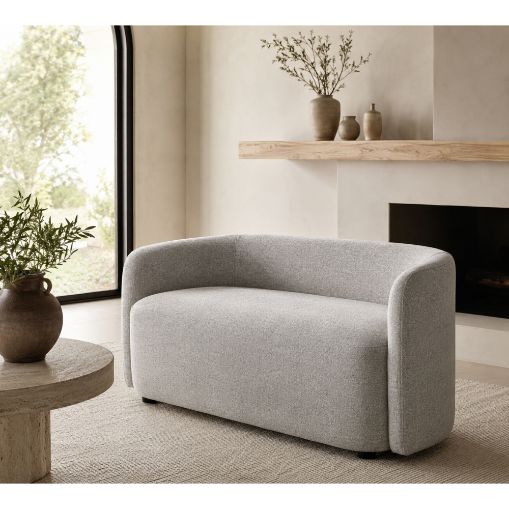 ASHEY – Modern Curved Accent Bench