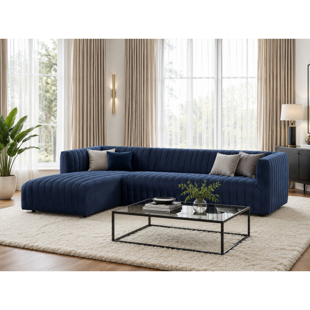 KAIRO – Channeled L Shape Sofa