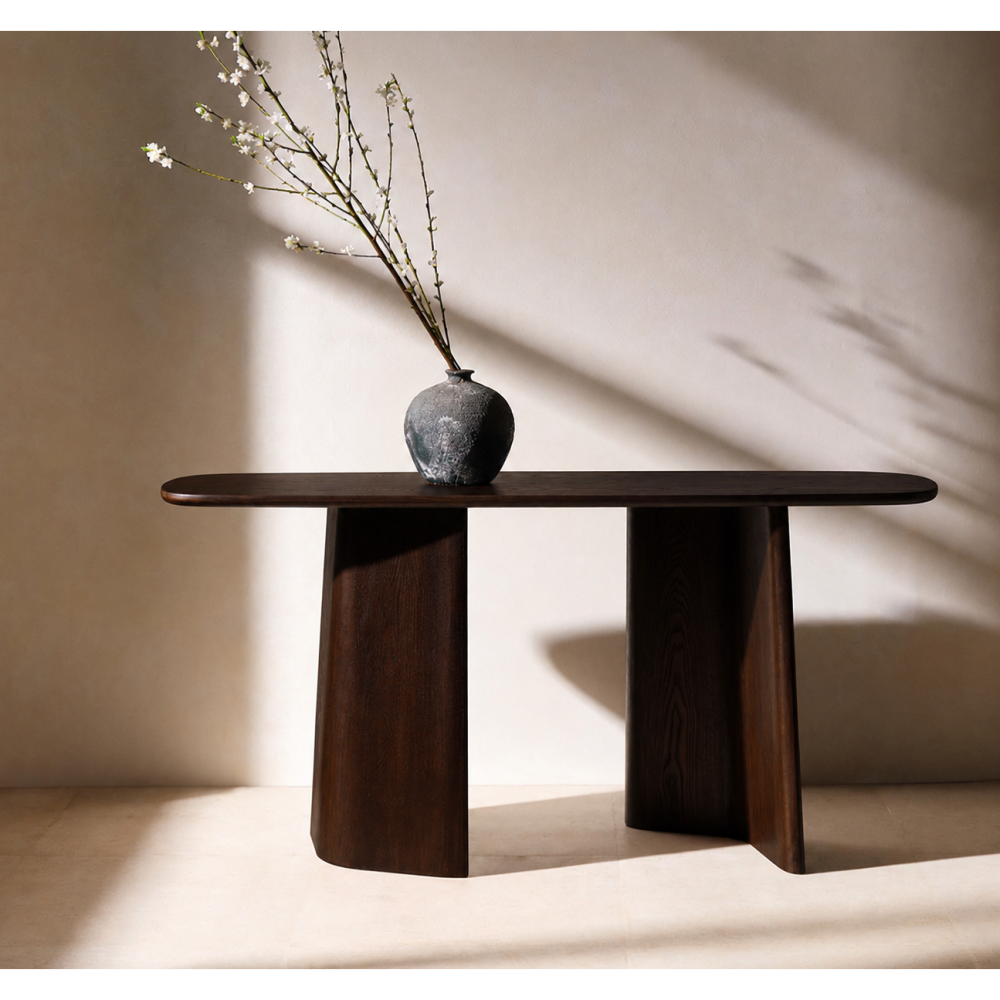 CLAIRE – Rich Dark Brown Console Table